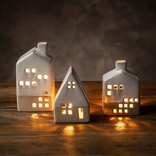 Ceramic Tealight House - Medium