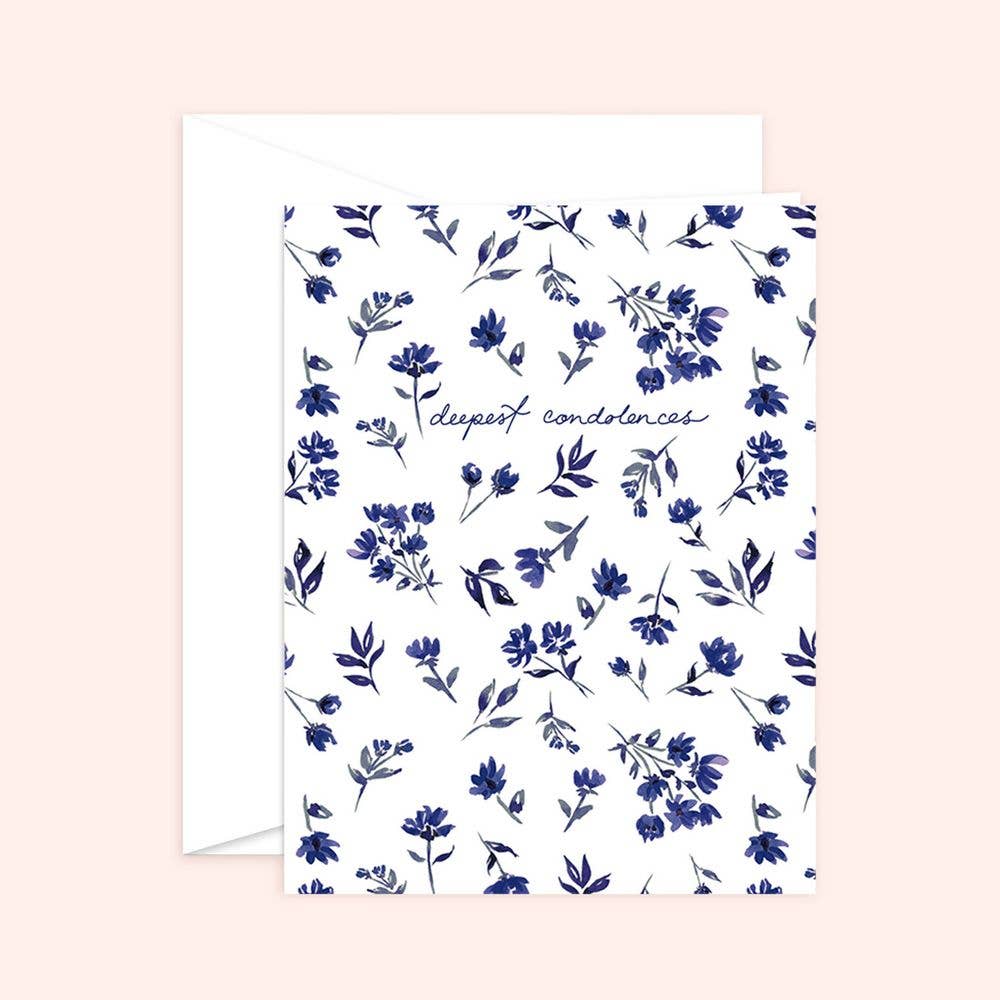 Deepest Condolences Sympathy Card Blank