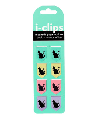 Peter Pauper Press Black Cats i-clips Magnetic Page Markers