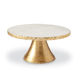 Marble Gold Pedestal Stand