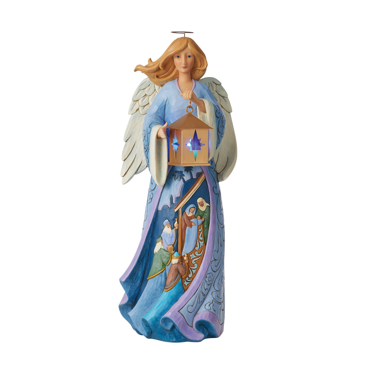 Jim Shore Nativity Angel With Lantern Figurine