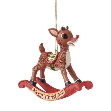 Jim Shore Traditions Rudolph Rocking Horse Hanging Ornament