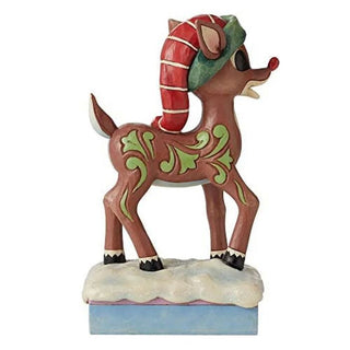 Jim Shore Traditions Rudolph In Long Hat Figurine