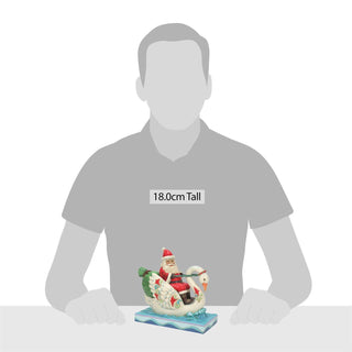 Jim Shore Heartwood Creek Grace & Goodwill - Santa Riding a Swan