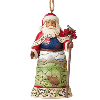 Jim Shore Santas Around The World: New Zealand Ornament