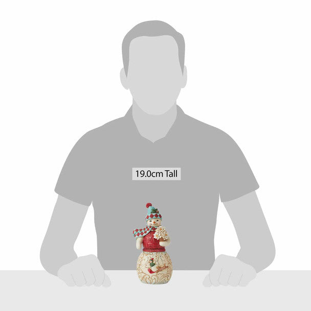 Jim Shore Winter Wonderland Snowman With Sledding Scene Figurine