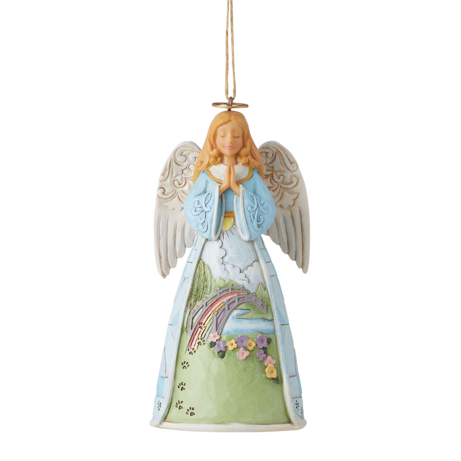 Jim Shore Heartwood Creek Rainbow Bridge Angel Ornament