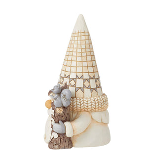Jim Shore White Woodland Lumberjack Gnome Figurine