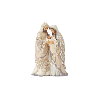 Jim Shore White Woodland Holy Family Figurine