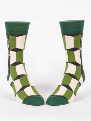 Blue Q Men's This Meeting Is Bullshit Crew Socks