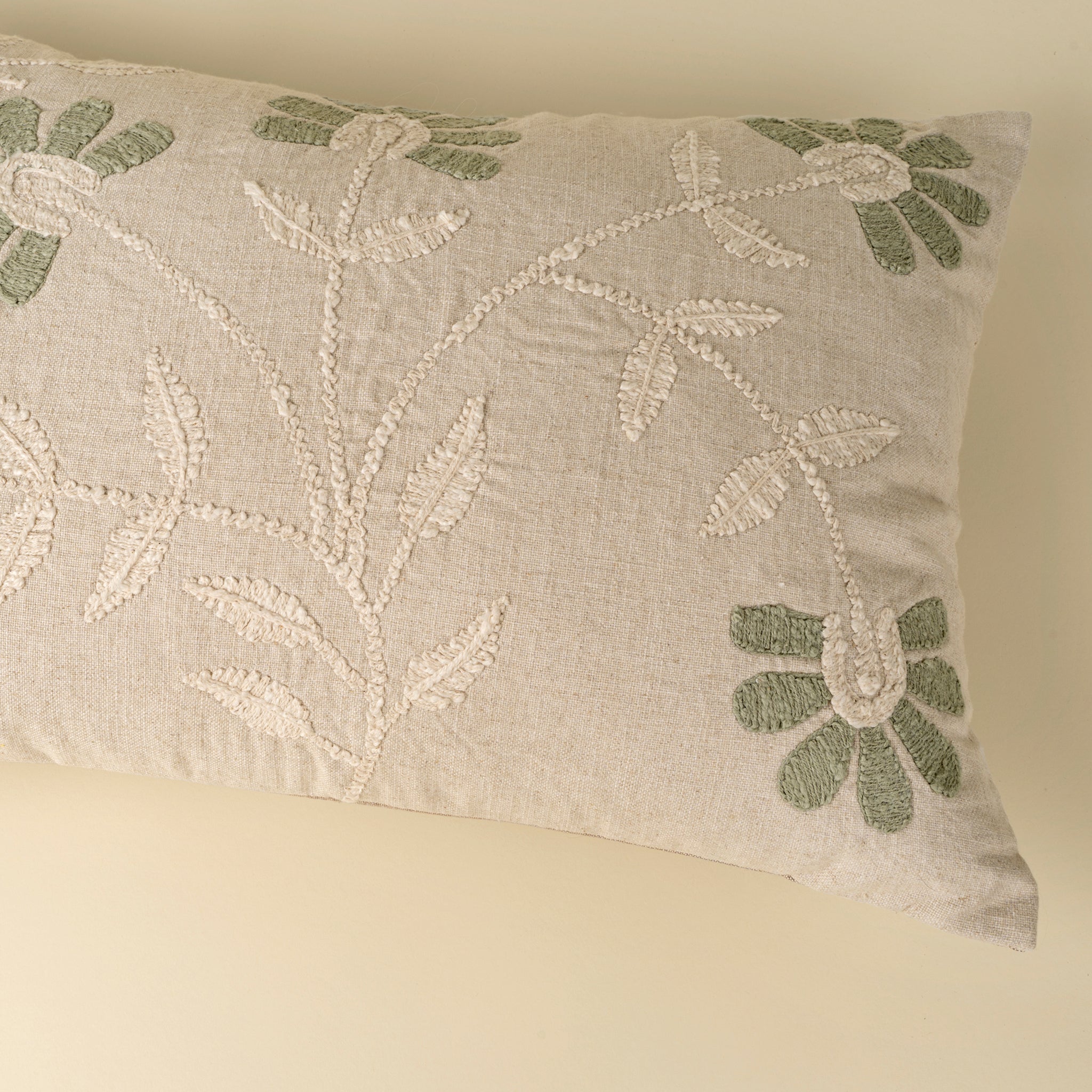 Petal Pillow Green 16x24 With Pillow Insert