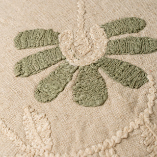 Petal Pillow Green 16x24 With Pillow Insert
