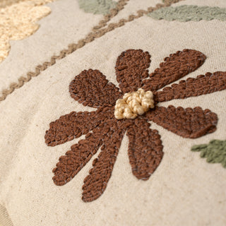Florence Embroidered Pillow 20x20 With Pillow Insert