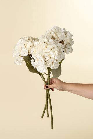 Hydrangea Floral Stem White