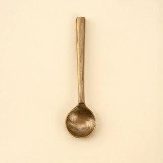 Shiny Brass Salt Spoon