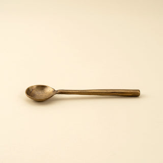 Shiny Brass Salt Spoon