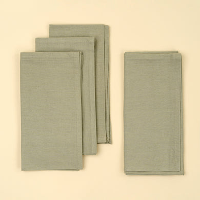 Calla Cotton Napkins Tea Green Set Of 4