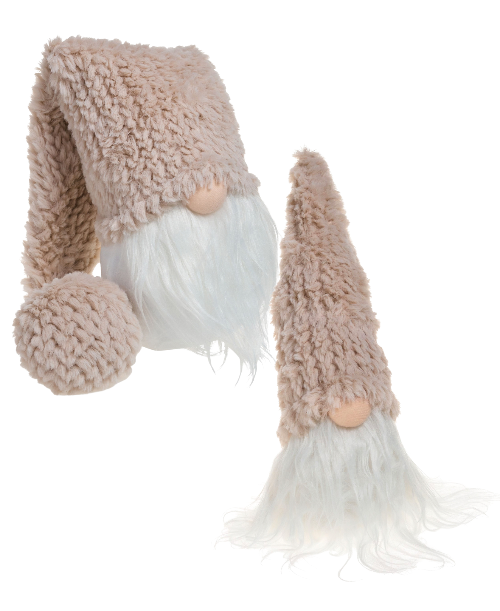Beige Plush Hat Gnome