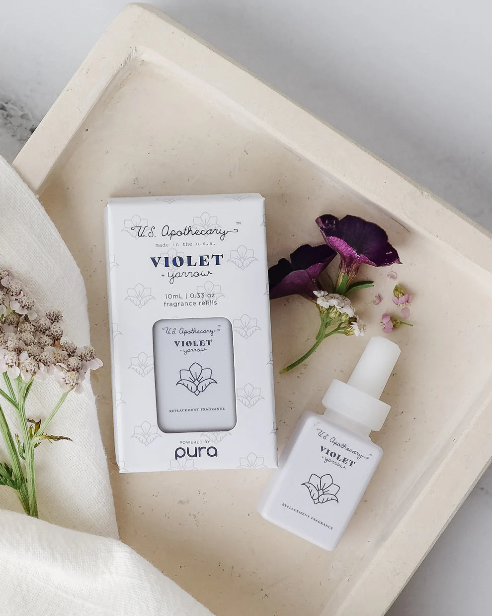 K Hall Apothecary Pura Diffuser Refill - Violet + Yarrow