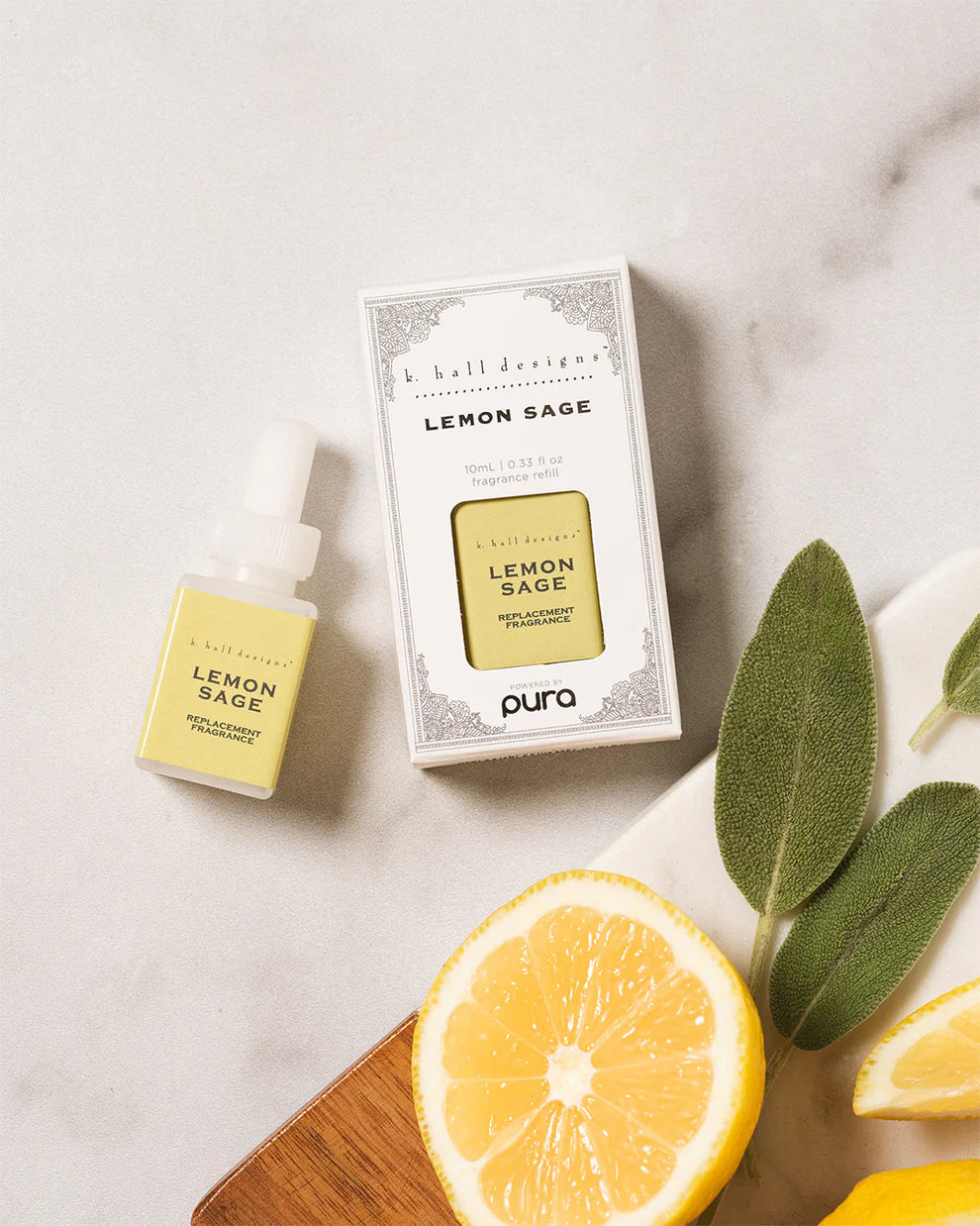 K Hall Apothecary Pura Diffuser Refill - Lemon Sage