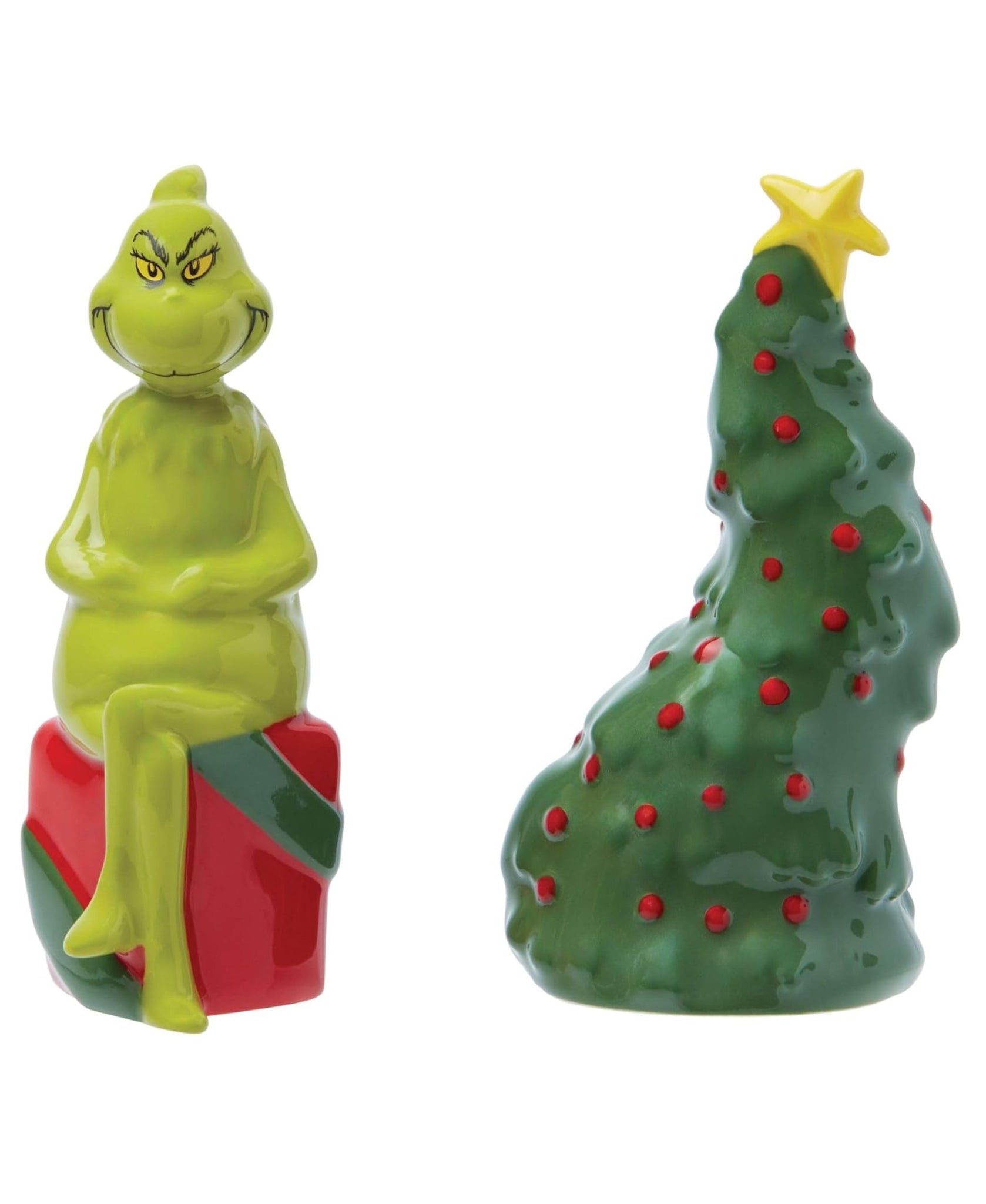 Department 56 Grinch & Presents Salt&Pepper Set