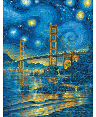 Peter Pauper Press San Francisco Starry Night 500 Piece Jigsaw Puzzle