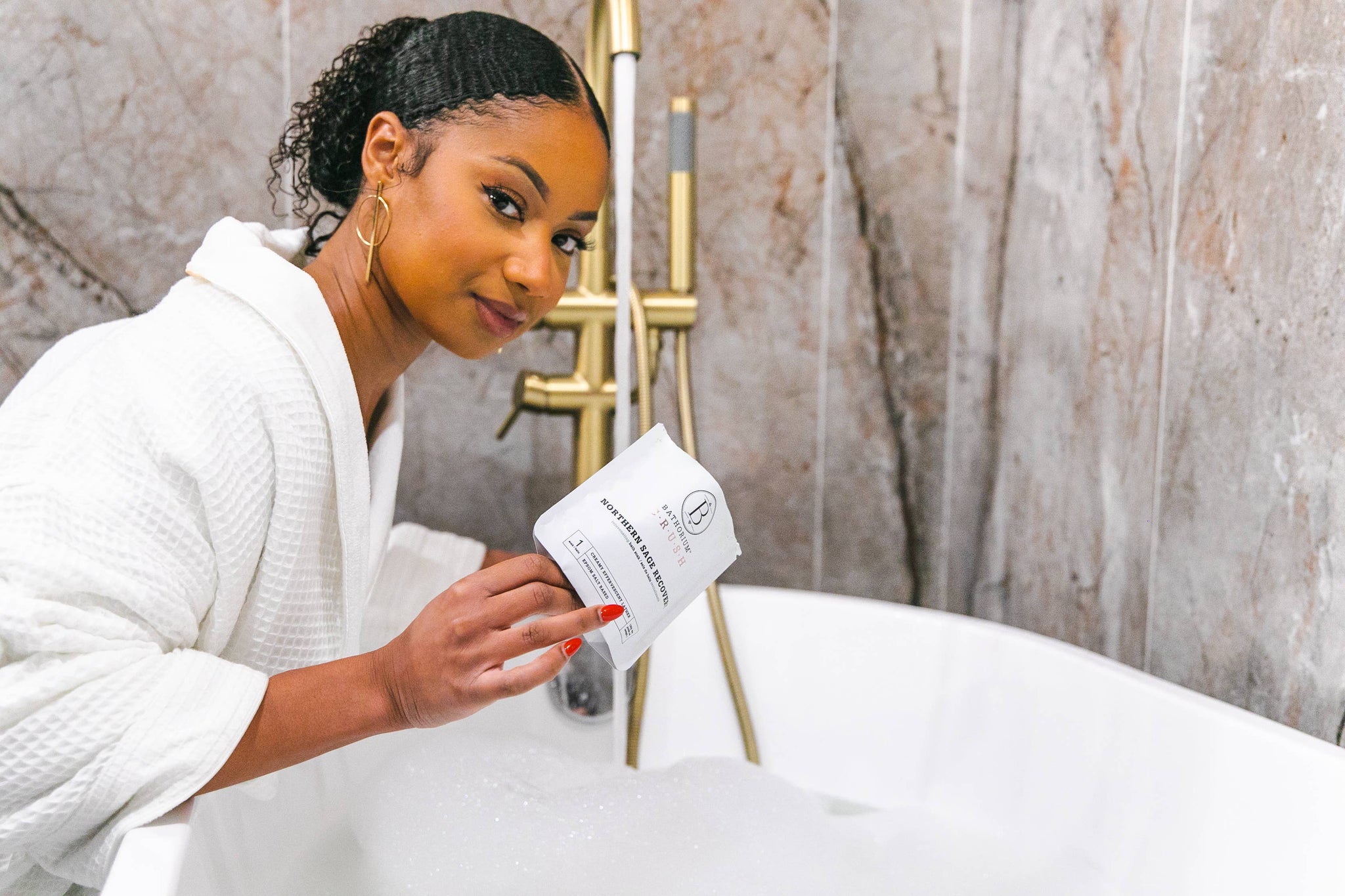 Bathorium Northern Sage Recovery Crush Bath Soak Single Bath Use 120g