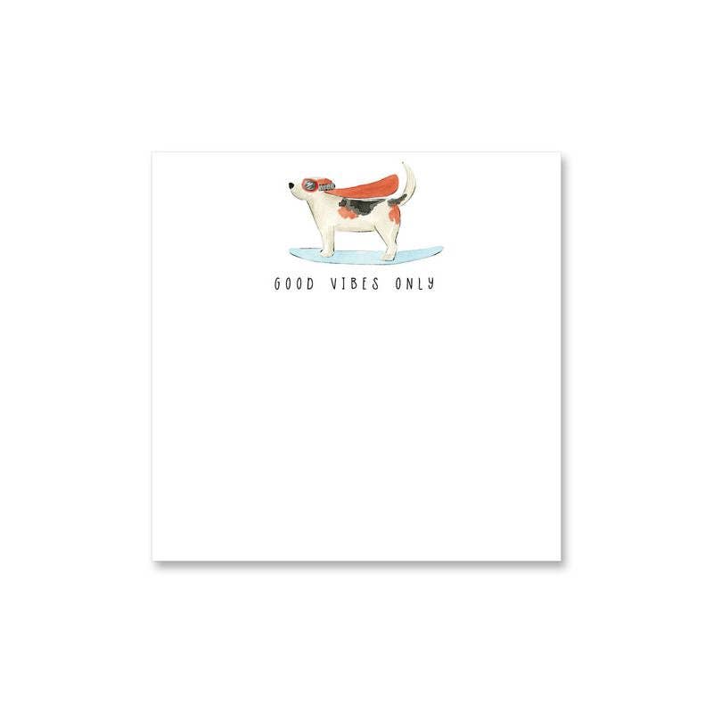Good Vibes Only Beagle Sticky Notes
