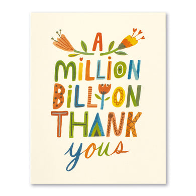 Compendium A Million Billion Thank Yous Thank You Card