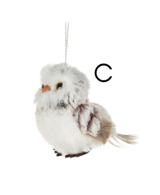 Small Fluffy Owl Ornament