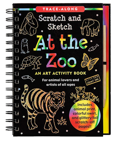 Peter Pauper Press At the Zoo Scratch and Sketch