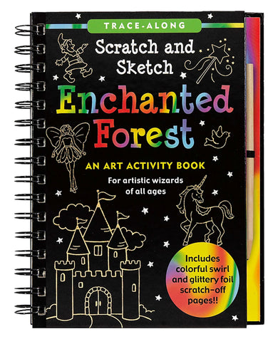 Peter Pauper Press Enchanted Forest Scratch and Sketch