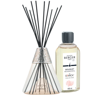 Maison Berger Starck Pink Reed Diffuser Gift Set with Peau de Soie