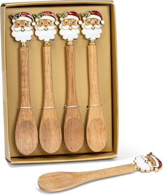 Santa Face Small Spoons - Set of 4