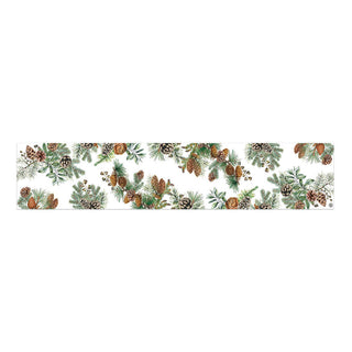 Michel Design Works White Spruce Cotton Table Runner