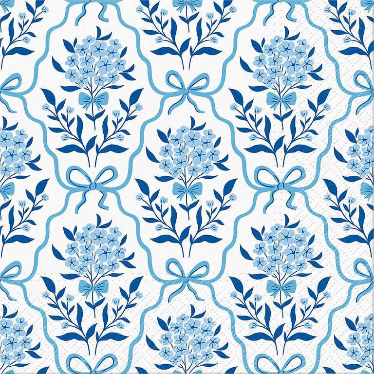 Floral Bow Lunch Napkins