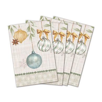 Michel Design Works Peace On Earth Cotton Table Napkins - Set Of 4