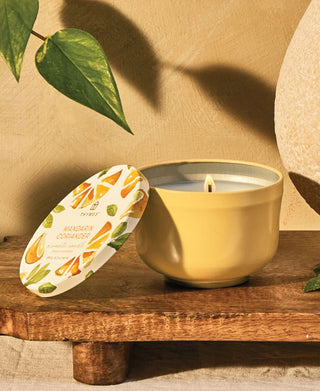 Thymes Mandarin Coriander Poured Candle Travel Tin