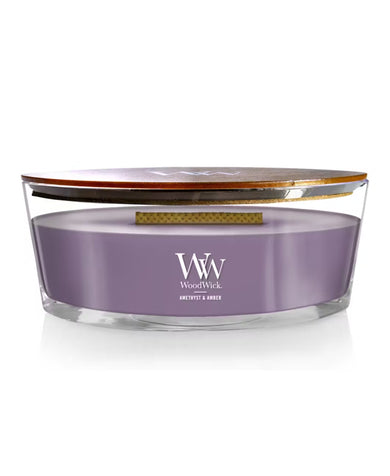 WoodWick Amethyst & Amber Candle - Ellipse