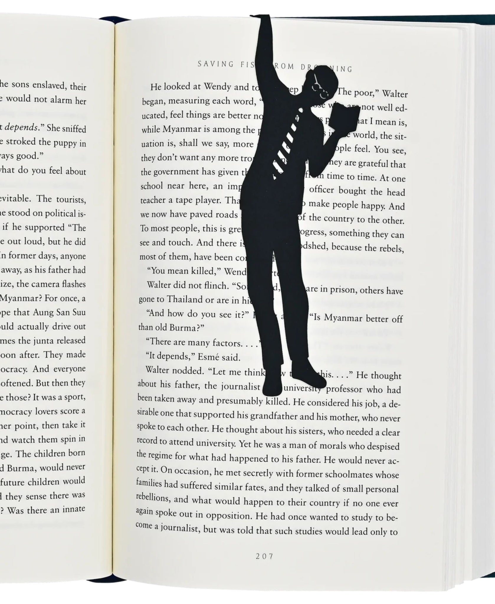 Peter Pauper Press Book Lover 'Hanging' Metal Bookmark