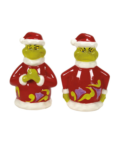 Jim Shore Naughty/Nice Grinch Salt & Pepper Shakers