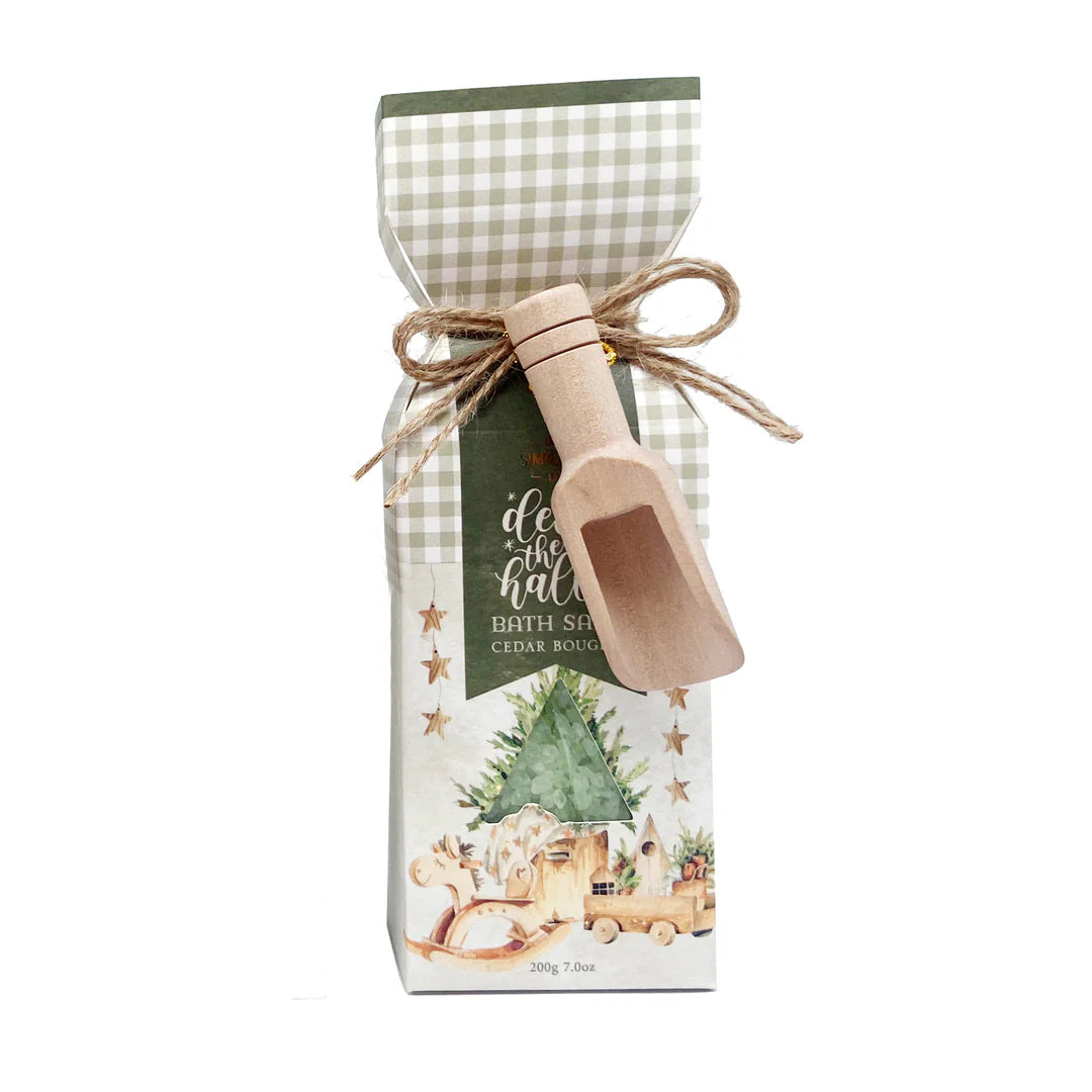 Simple Joy Co Deck The Halls Bath Salt Giftset - Cedar Boughs
