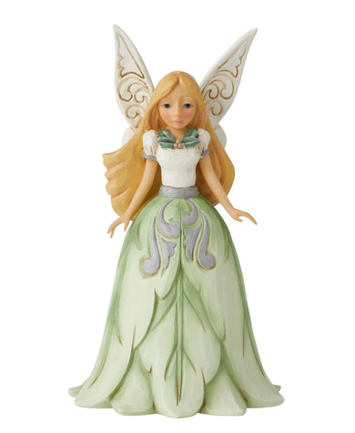Jim Shore White Woodland Fairy with Leaf Skirt Figurine