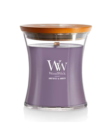 WoodWick Amethyst & Amber Candle - Medium