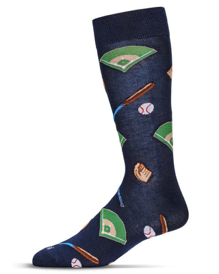 Men's Baseball Bamboo Crew Socks