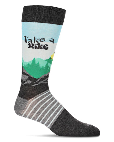 Men's Take A Hike Bamboo Crew Socks