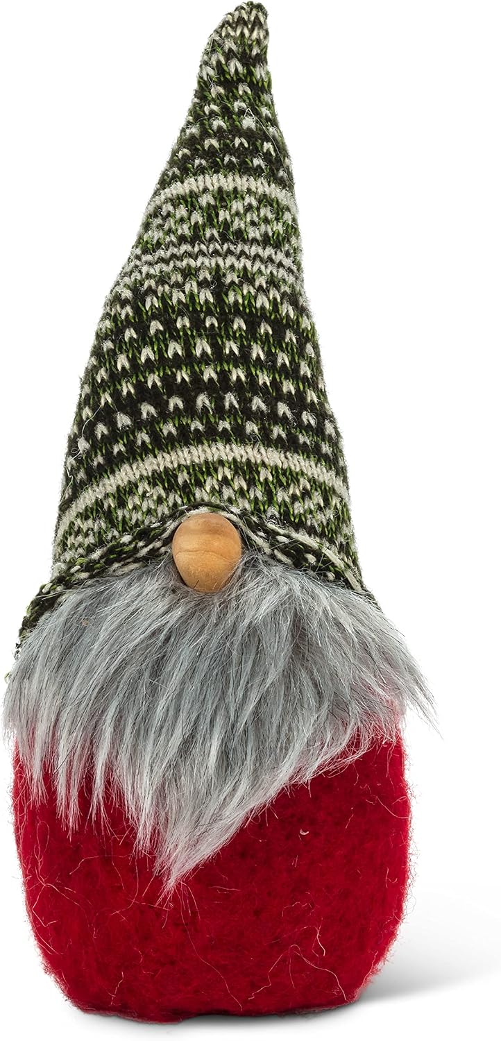 Wool Felt Gnome Knit Hat - Medium