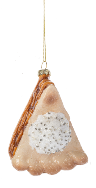 Glass Holiday Pie Ornaments