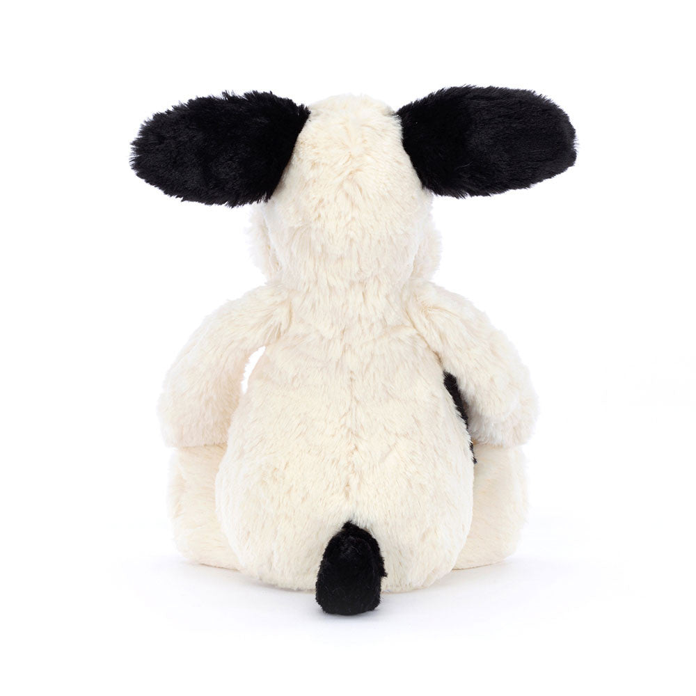 JellyCat Bashful Black & Cream Puppy Original