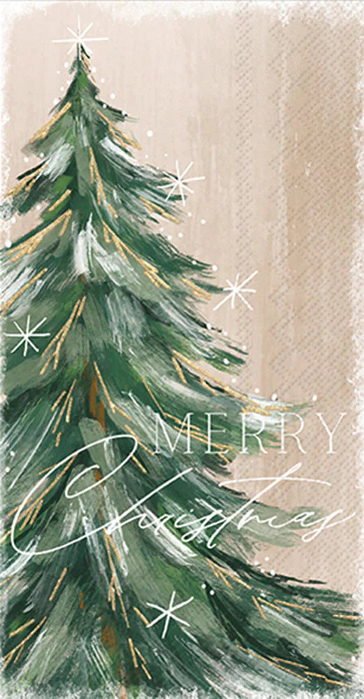 Ihr Gilded Painterly Tree Guest Napkins